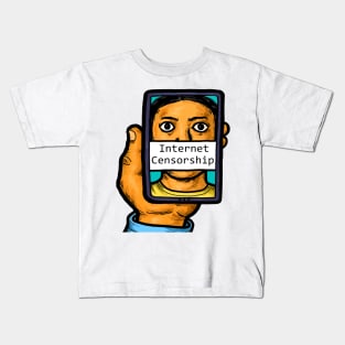 Internet Censorship Kids T-Shirt